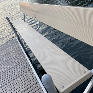 metal bench on titan dock