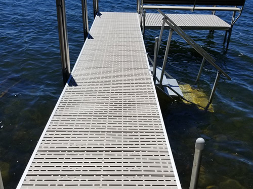 titan decking with stairs
