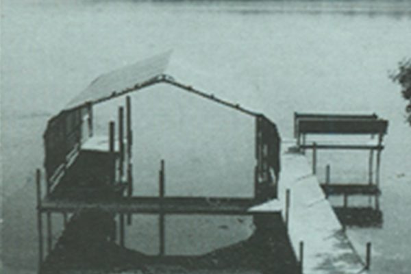 Crepeau Docks boathouse from early days